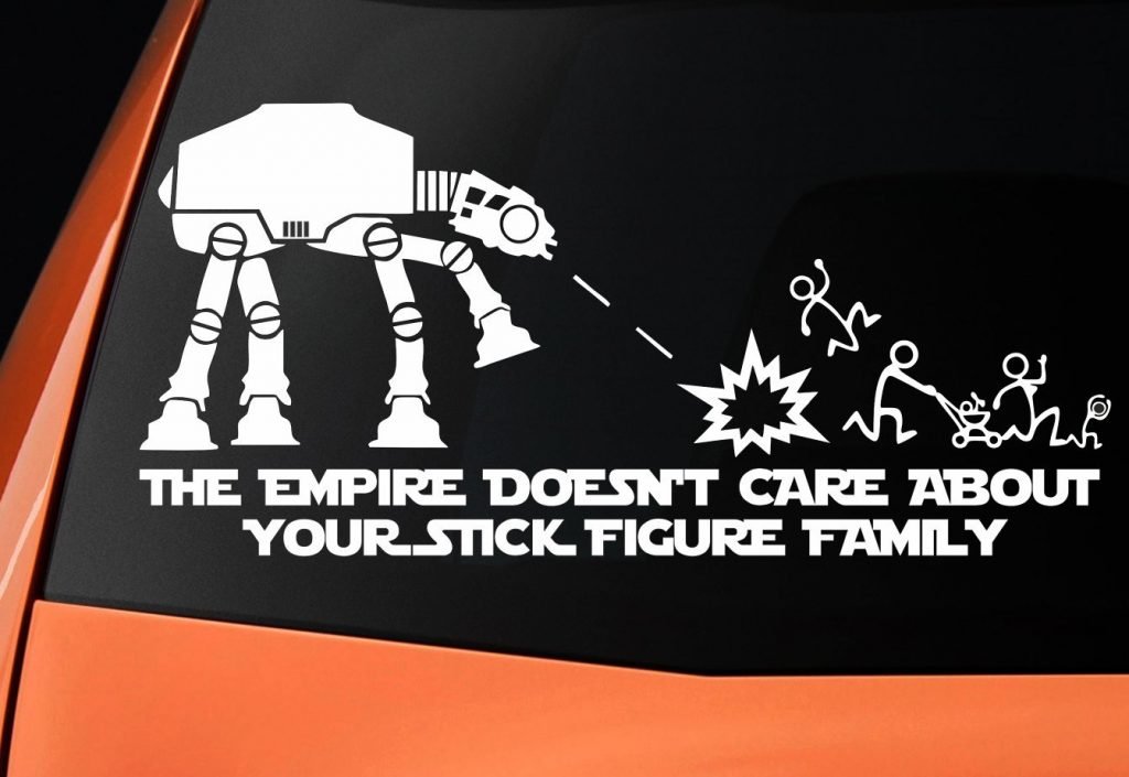 adesivo macchina impero star wars regalol