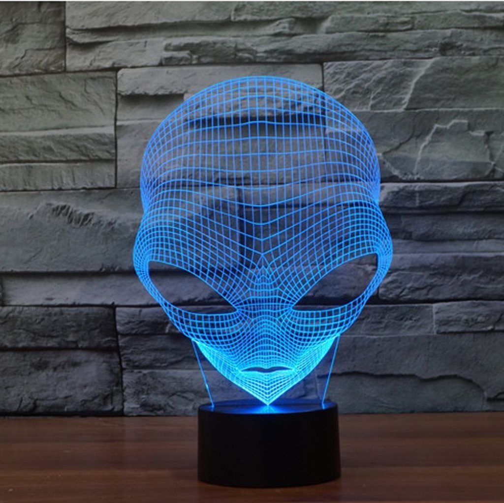 lampada led alieno 3d regalol