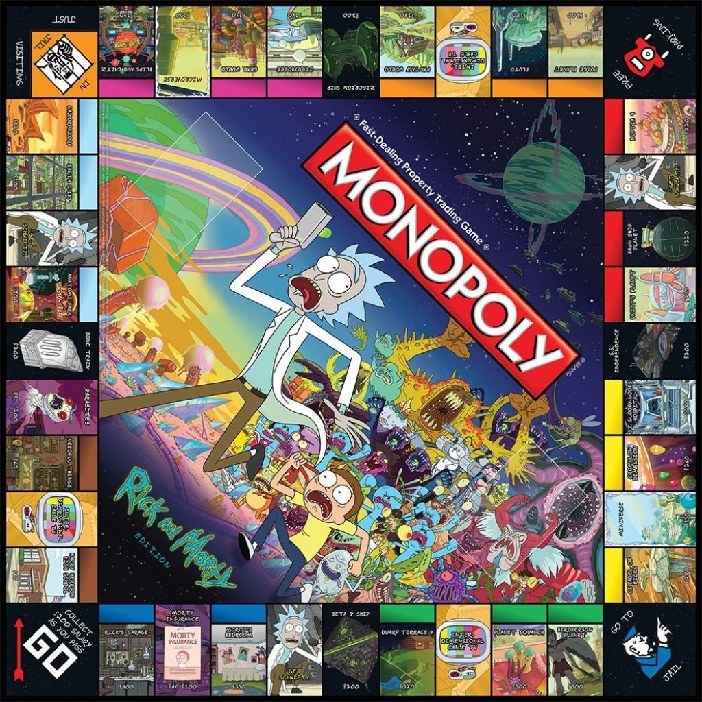 monopoly rick morty regalol