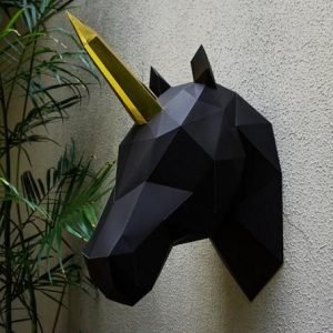 Trofeo Testa Di Unicorno Di Carta