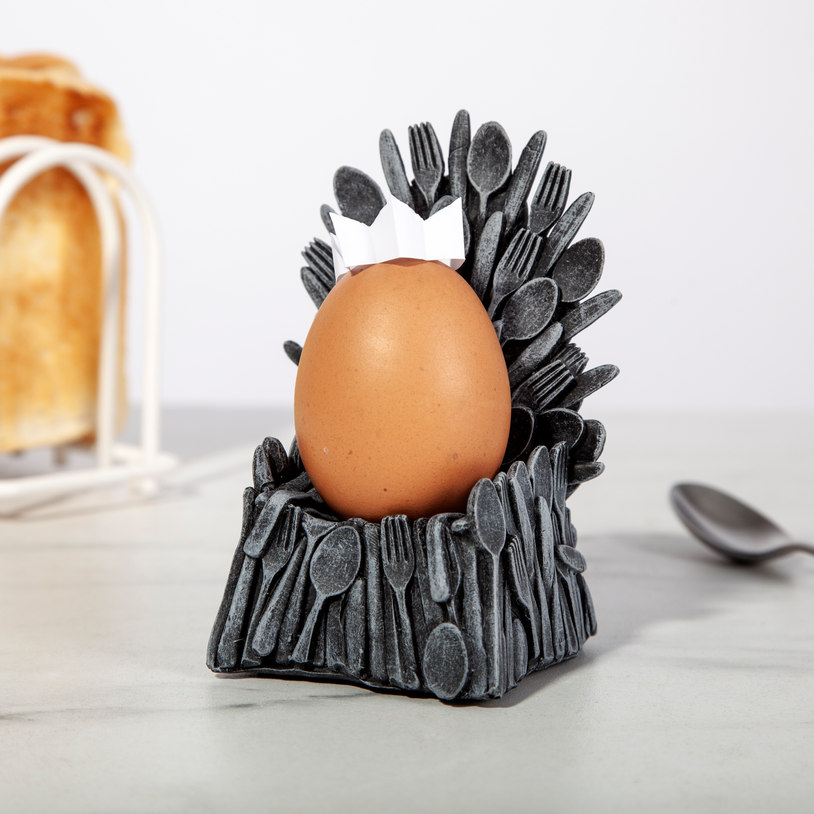 VASO PER UOVA uovo di trono colazione portauovo trono medievale