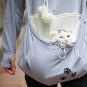Felpa Con Marsupio Porta Gatto