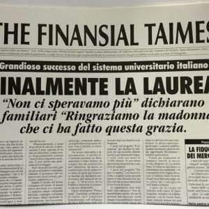 Giornale Auguri Laurea