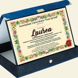 Targa Scherzo Per Laurea