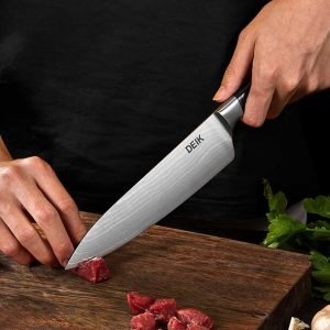 Coltello Da Cucina In Acciaio Damasco