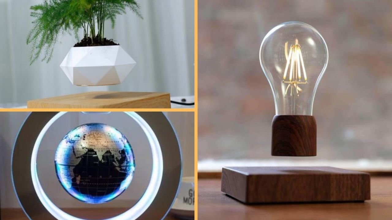 Gadget e oggetti a Levitazione Magnetica, lampade e piante. - Regalol