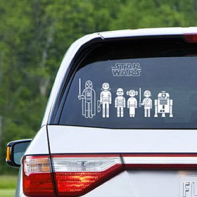 Adesivi Per Auto Famiglia Star Wars