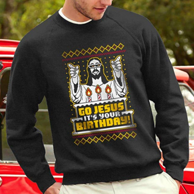 Maglione Brutto Di Natale Go Jesus