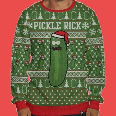 Maglione Natale Brutto Pickle Rickle