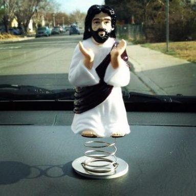 Statuetta Gesù Molleggiato Per Auto